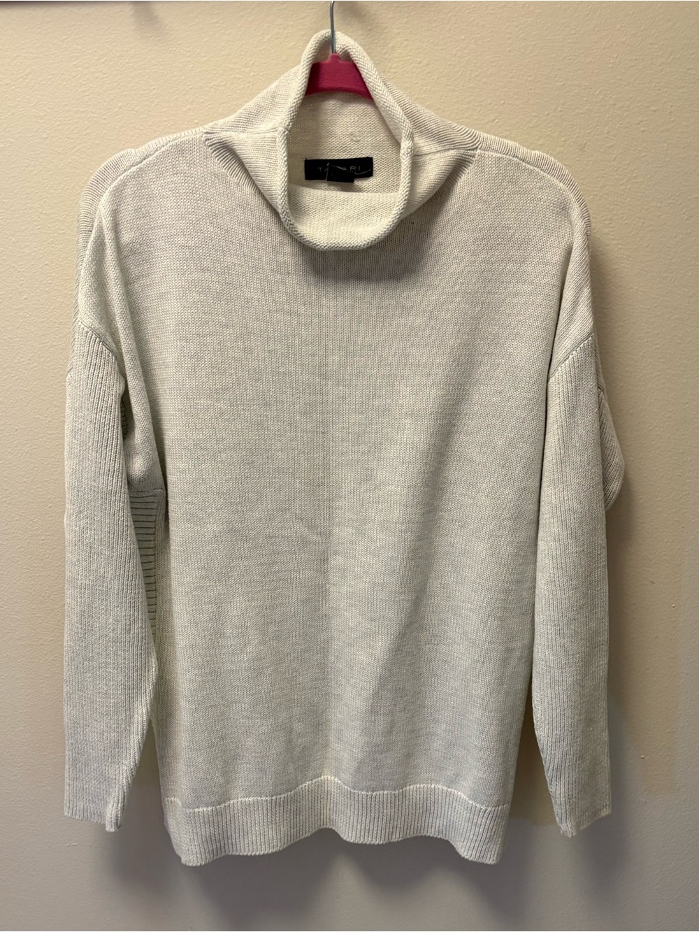 Tahari Cream Turtleneck Sweater
